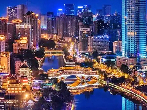 楼体轮廓亮化与led线条灯 楼体轮廓亮化与led线条灯